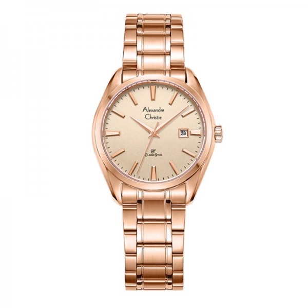 Alexandre Christie AC 8682 Full Rosegold Lady LDBRGLN